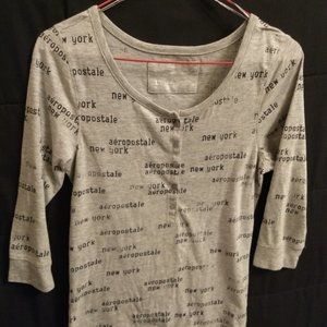 Aeropostale gray henley
